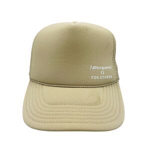 "Need To Breathe For Others" Rope Snapback Mesh Trucker Tan Otto Hat
